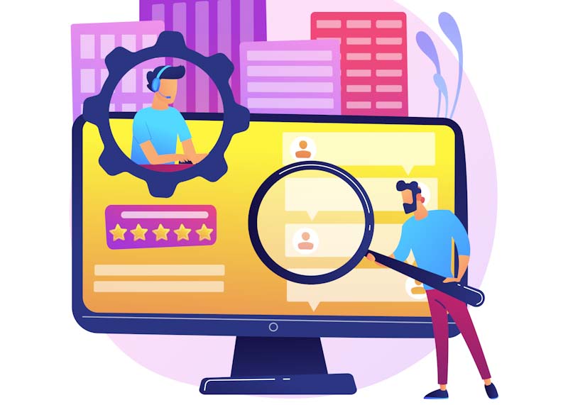 Customer self-service abstract concept vector illustration